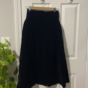 Cider Black Velvet Midi skirt Size Small Brand new